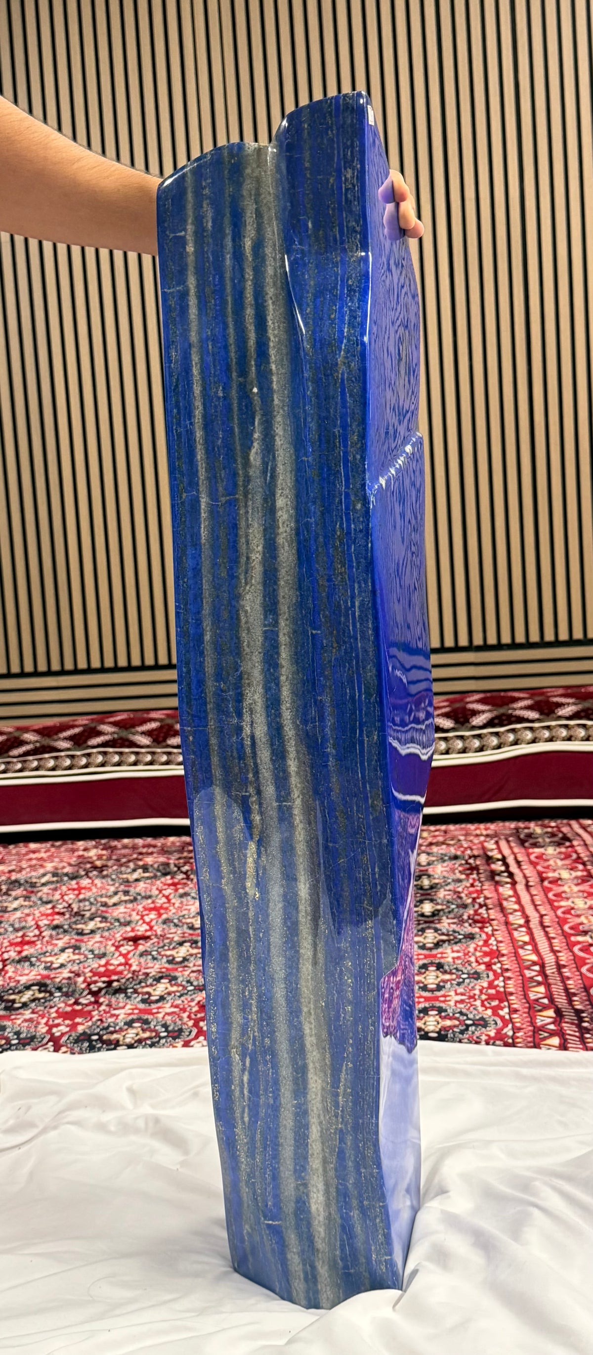 Large Polished Afghan Lapis Lazuli Freeform Slab – 87.6 kg or 193.1 LB