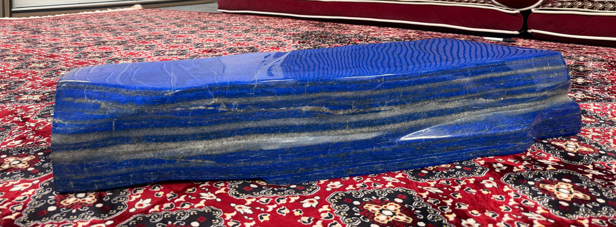 Large Polished Afghan Lapis Lazuli Freeform Slab – 87.6 kg or 193.1 LB