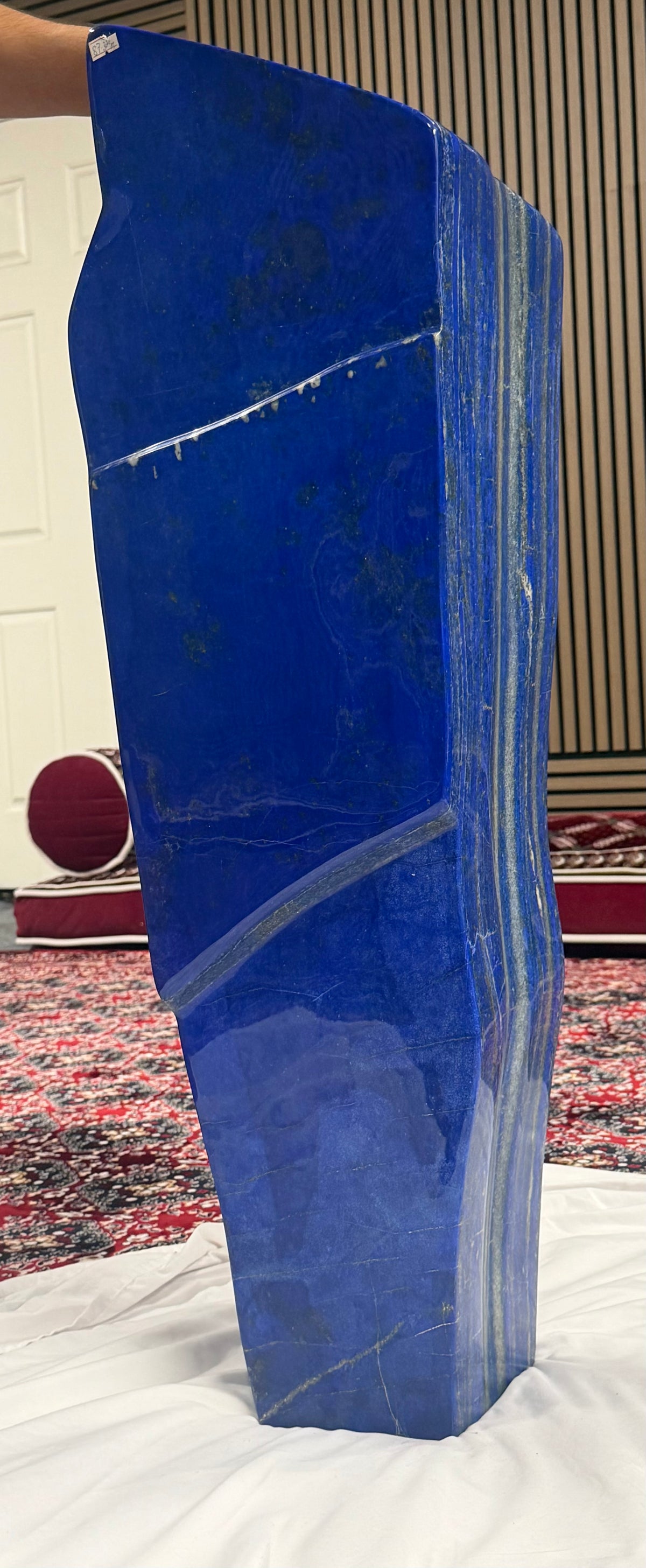 Large Polished Afghan Lapis Lazuli Freeform Slab – 87.6 kg or 193.1 LB