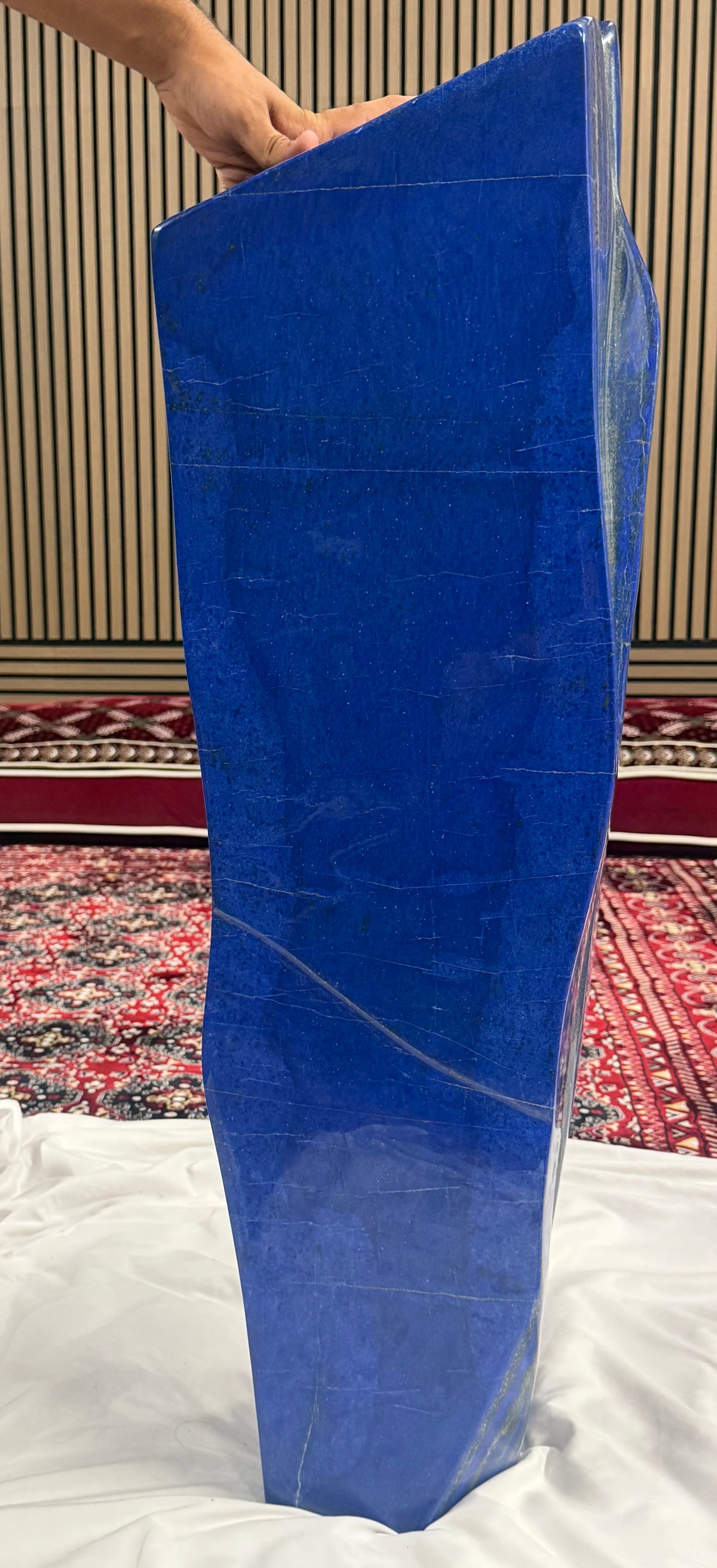 Large Polished Afghan Lapis Lazuli Freeform Slab – 87.6 kg or 193.1 LB
