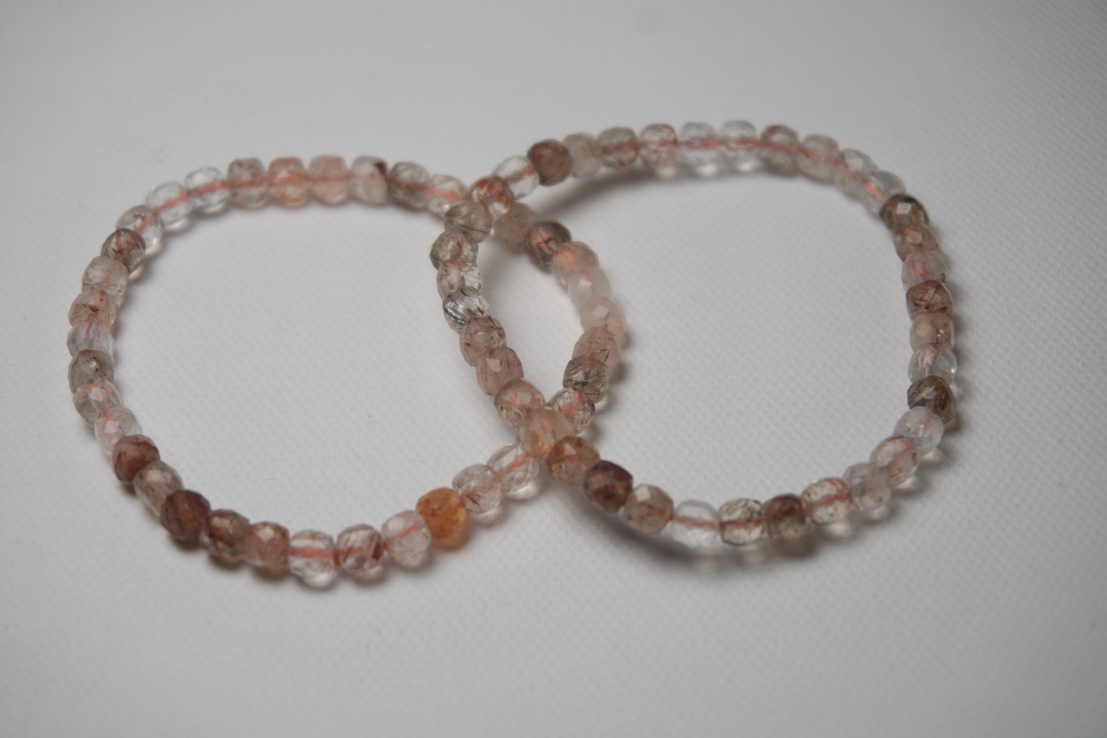 100% Natural Super Seven Faceted Gemstone Bracelet
