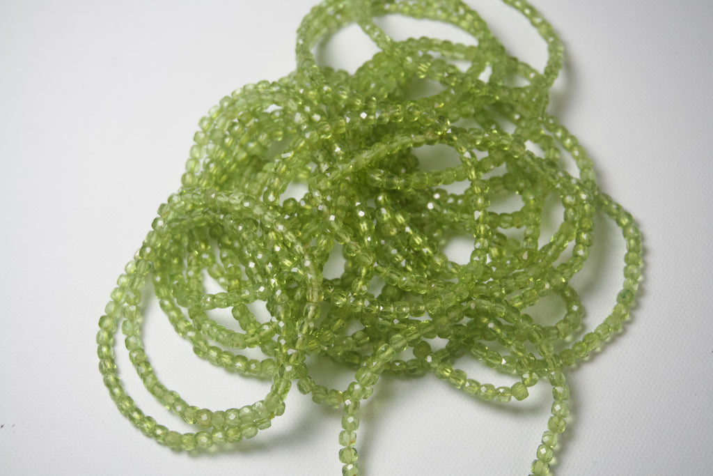 100% Natural Peridot Faceted Gemstone Bracelet