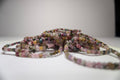 100% Natural Multi-Color Tourmaline Faceted Gemstone Stretch Bracelet | Handmade Genuine Crystal Beaded Bracelet