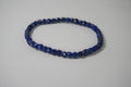 100% Natural Lapis Lazuli Faceted Beaded Stretch Bracelet | Genuine Blue Gemstone Crystal Bracelet