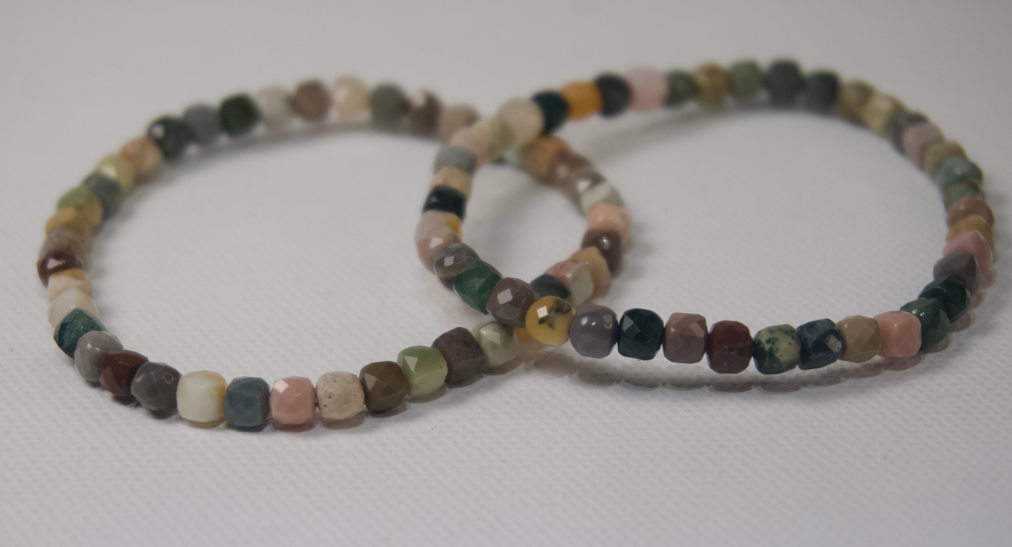 100% Natural Alashan Agate Stone Faceted Stretch Bracelet | Genuine Alashan Rocks Gemstone Beaded Bracelet | Handmade Jewelry