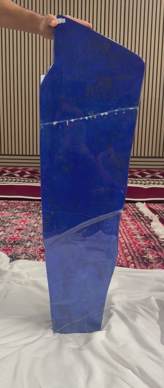 Large Polished Afghan Lapis Lazuli Freeform Slab – 87.6 kg or 193.1 LB